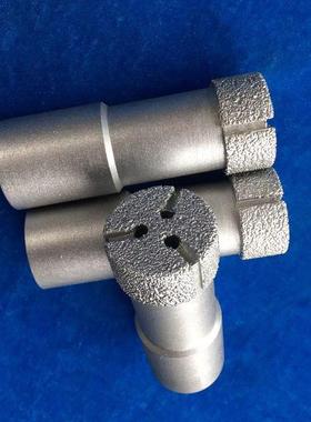 科美钎焊金石50粗磨头砂磨橡胶大理石刚水晶铸件螺丝孔打孔铣槽