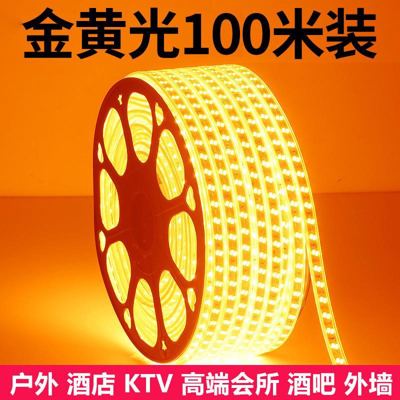 金黄光5730双排防水LED灯带