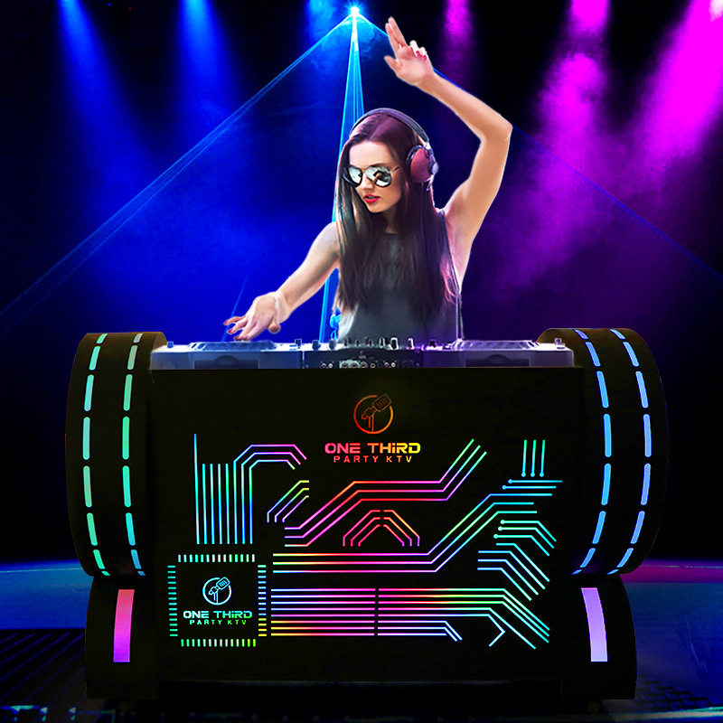 LED发光移动DJ打碟台深渊