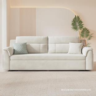 米奶油风储物简约沙床坐缩卧一宿体可折706 叠伸民宾馆发布艺抽拉