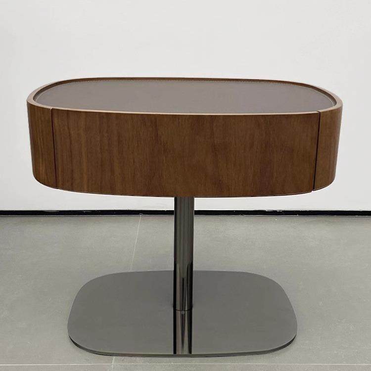 意式极简胡桃木床柜实头木马鞍皮现代床边柜计设风师款中古PS-T10,玩具/童车/益智/积木/模型,其它,淘宝优惠券,粉丝福利购,淘宝优惠卷