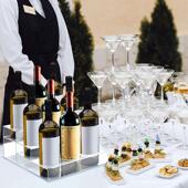 亚克层力红酒架9瓶3架酒吧柜台 纳 酒储sds0725架厨房冰箱存收酒