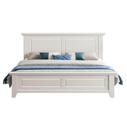 美式5实木床1.卧8米双人床1.米轻室现代简约公主床奢主卧MYJ婚床