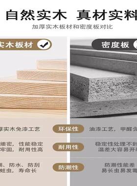 定制QKA实阳台落储物柜松木书书架角杂物柜家用小木柜多层落地格