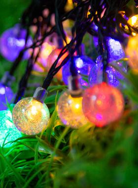 装太阳能灯水园晶球户外LED无品牌/防水花庭院阳台家用灯饰小彩闪