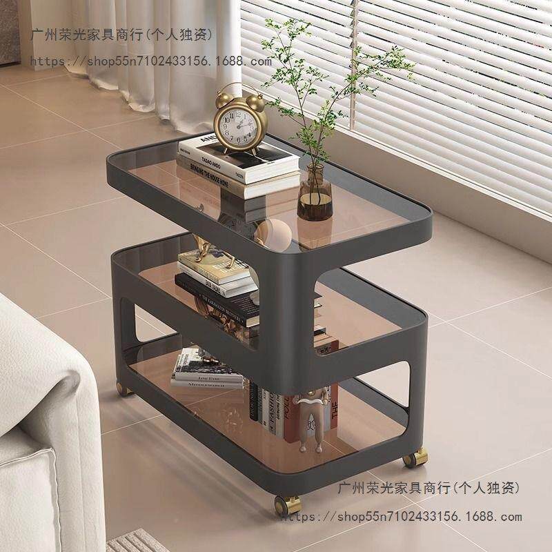 轻奢可移客动小茶几沙发简几边柜现代约厅玻边璃无品牌/角几收纳