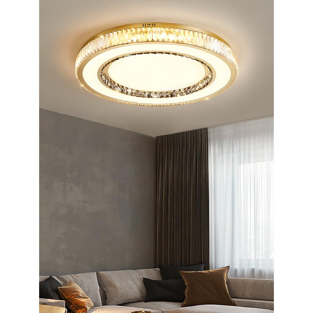 WSX全光谱吸顶2灯圆形卧客厅灯02大5新款现代简约气室主灯轻奢水