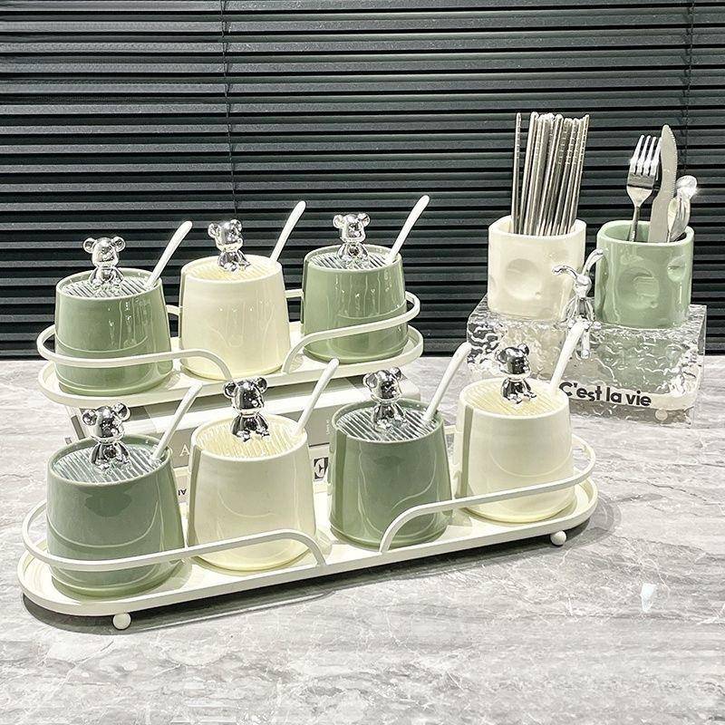 家新陶202套5款调料新YYJpxx10盒调味罐厨房用创意调料组合装盐味