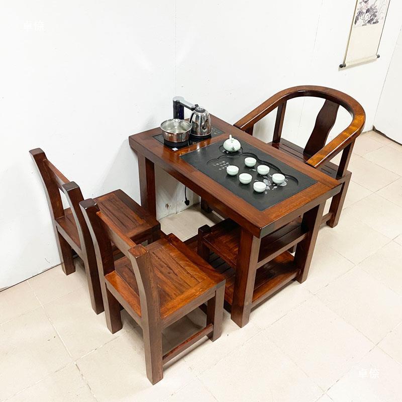 老船木新式茶桌简约喝中茶台整装家用客办公室无品牌/中式厅小型