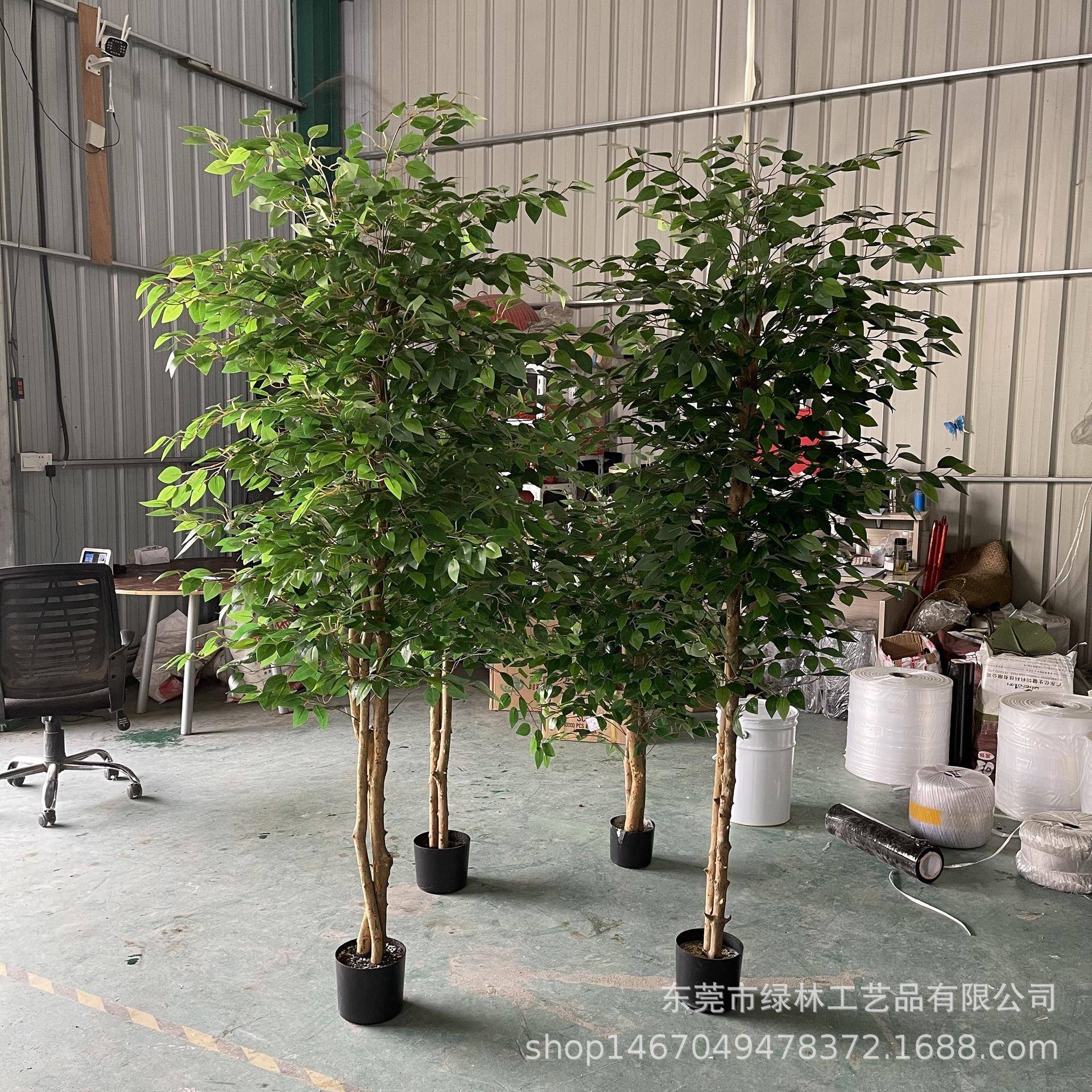 真榕树真木杆迷仿你榕树LL-42盆栽小叶榕仿绿植真真树仿室内装饰
