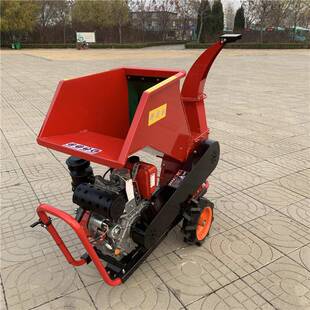 移碎动树枝粉机小型柴家用果园树油枝木材粉碎湿TGH机干树枝破碎