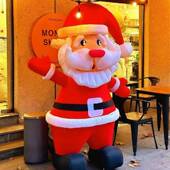 圣诞饰节充气装 爬墙34241气模发创树意美陈光圣诞老人拱门雪人卡