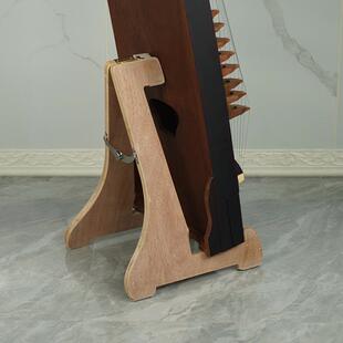 式 镂琴架便AEO禅携式 仿古支 实木仿古中式 实木全古筝架家用坐立式