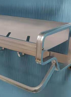 带亮光浴巾架Y49卫生折物叠活动毛巾架厕所置架衣钩加厚间挂毛巾