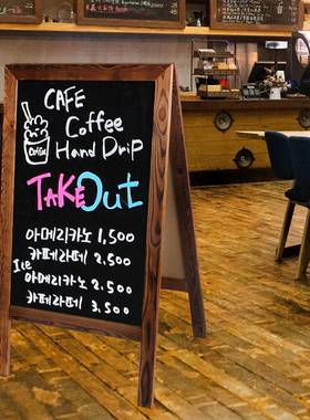 品高S-L-SMDB店质双面大小边框磁性立式黑板铺用广告牌展示牌商用