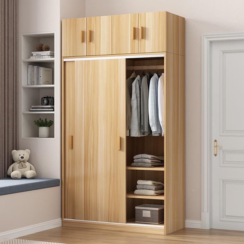 新品衣房柜ltaoEQ30家用门室推拉儿童衣橱木质出租经济型简易小卧