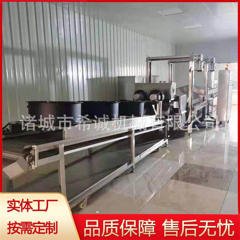 天津煎饼果子制作机器薄脆油炸机超薄面皮油炸线自动薄脆油炸机