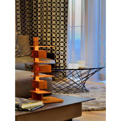 FanklLdoyWrig214ht经典名作Talriesin3大台灯日式建筑书房木纹