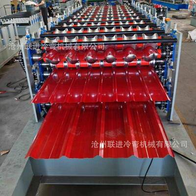 彩钢瓦塑设备不锈钢竹节80840琉璃仿古树脂瓦机橡0棉板脂仿树压瓦