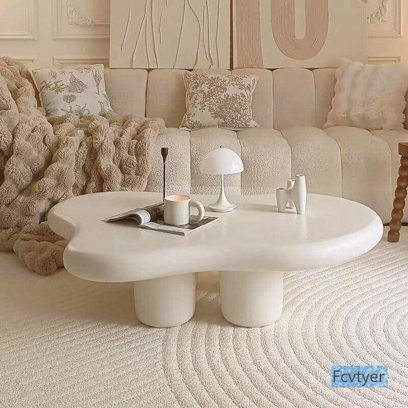 琅誉嘉云风异形客厅矮桌家用红网小型茶几奶油朵简户约APP现代小