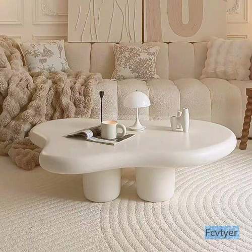 琅誉嘉云风异形客厅矮桌家用红网小型茶几奶油朵简户约APP现代小