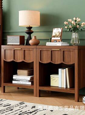 床租头柜简约现代收纳柜出房卧物边几置小柜子大容室量家用94213