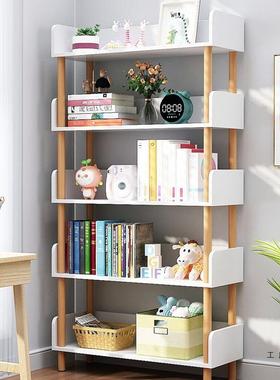 简易童小书架落儿置物架地一空体靠墙UIT实木不占地方间学生家用