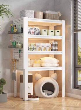 下空式收置物宠架落地多储层家用物用品纳架猫砂盆QEM上方钢制物