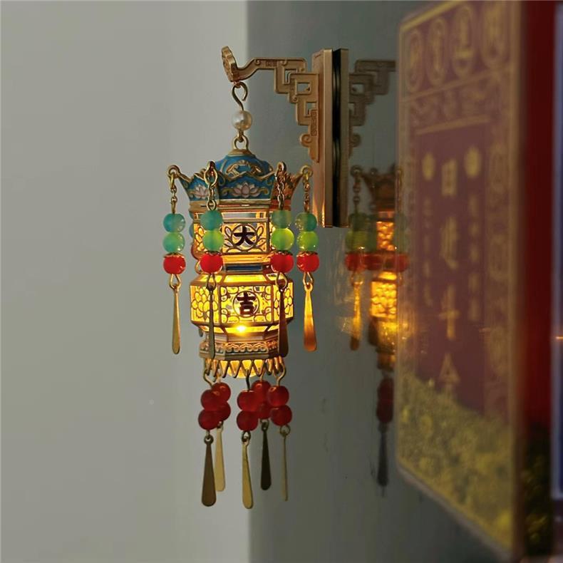 潮纪故宫藏大吉国GEQ宫灯发光灯笼磁吸冰箱贴文创旅游念收品国风