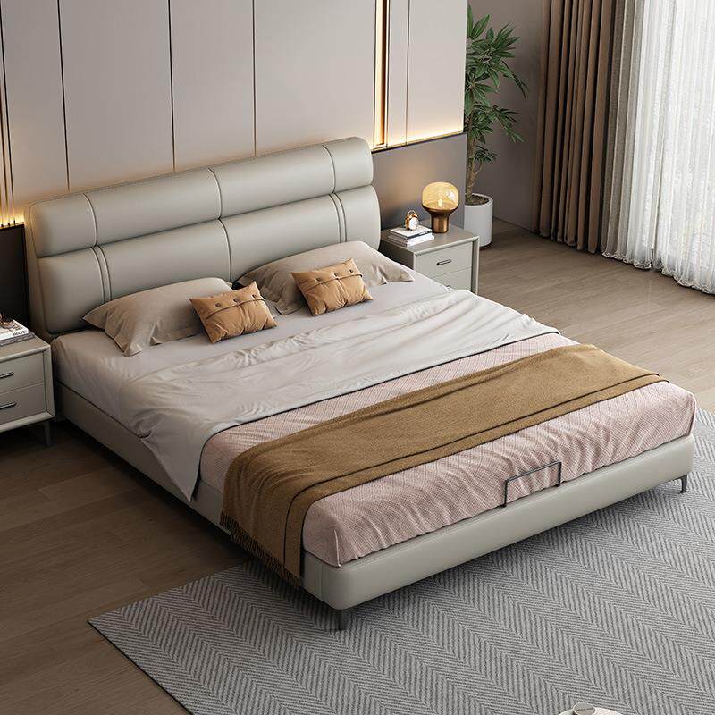 意轻奢小户型.米储物软靠包式皮床现5代简OWF约主卧1.8米1实木双