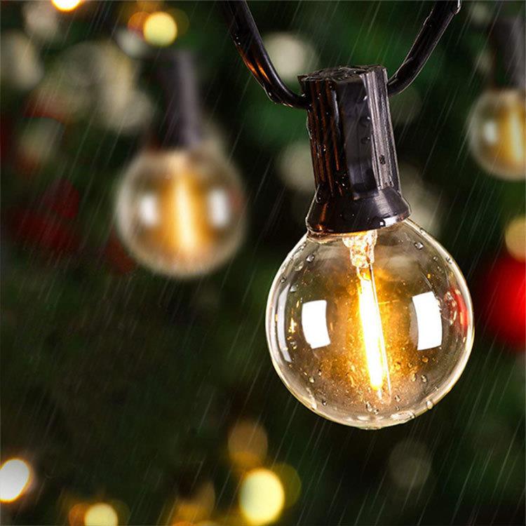 G40LED30.5米户50灯灯串料灯泡防碎无品牌/氛围装饰暖光G40ED塑外