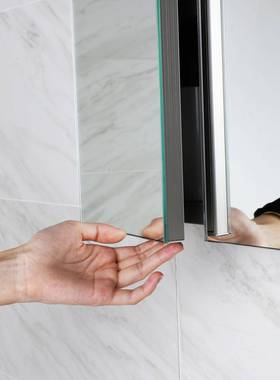 智能浴室镜柜卫生间镜子收纳简约一体柜挂不钢墙锈式洗TYW台柜单