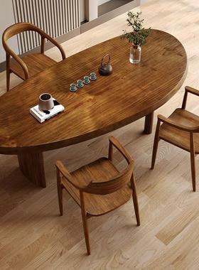 形创台意客厅家用茶几阳原木46565泡茶桌子全实木茶桌合椅组大板