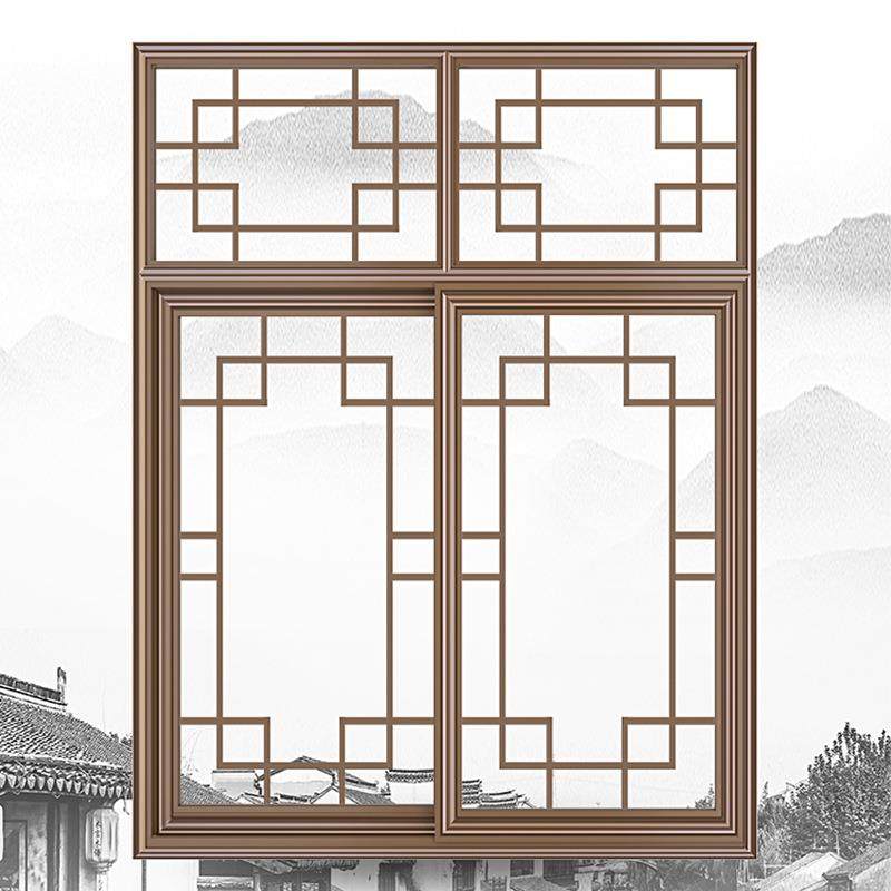 新中式铝合推金仿古拉门中式建仿古861门金窗铝合筑边框二轨推拉,全屋定制,阳台门,淘宝优惠券,粉丝福利购,淘宝优惠卷