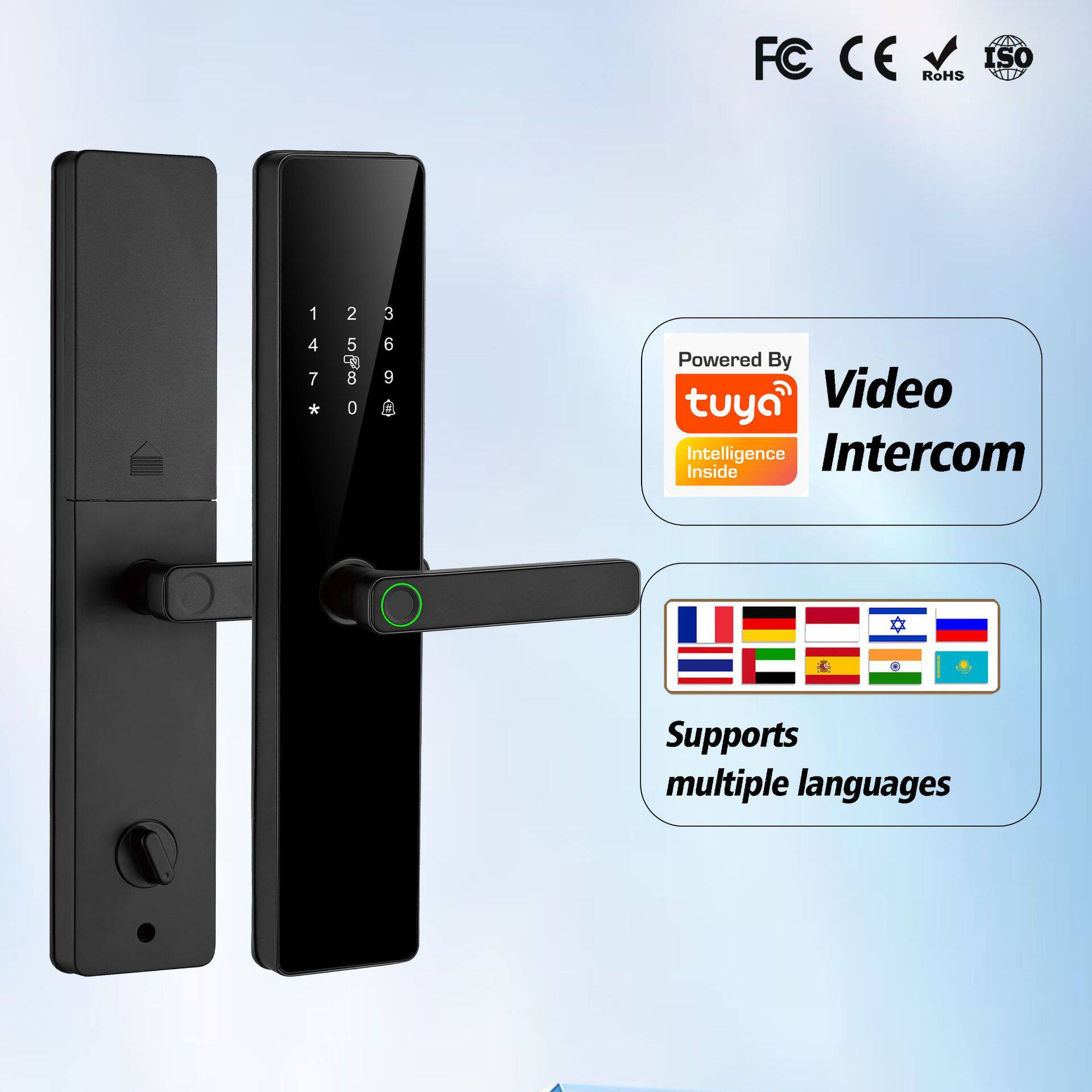 半自动智能儿童锁密码远程电子门锁芯锁深入对接二次开发商贸锁