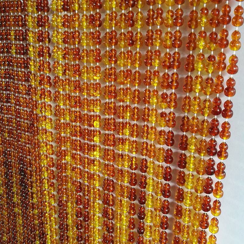 葫芦珠帘防蚊门帘卧室家用挂帘塑料免打孔防蝇水晶隔断帘夏季客厅