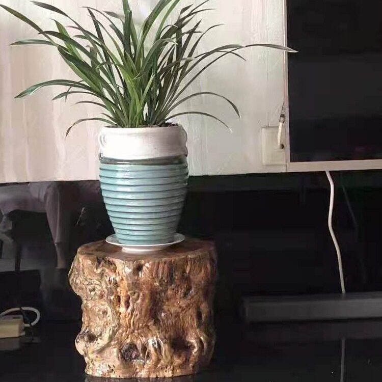枣木原木树桩根雕茶几凳子底座