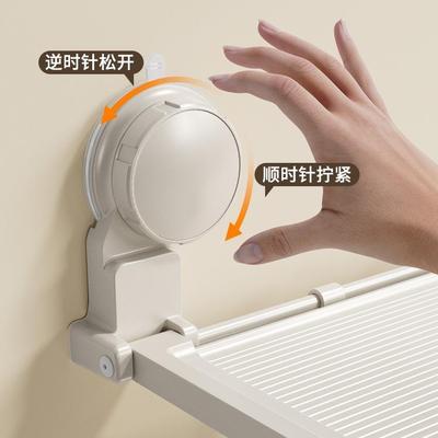 束吸盘房式F99M5SJT厨置物架免打孔纳架收折叠壁挂备菜调料架太空