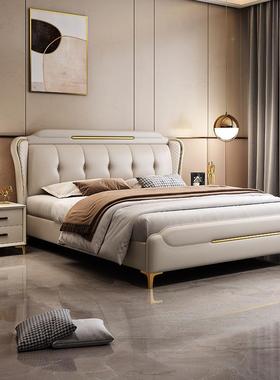 皮约床轻奢现代简双人床婚2025新款主卧大床小5户型床XDJ-13691.
