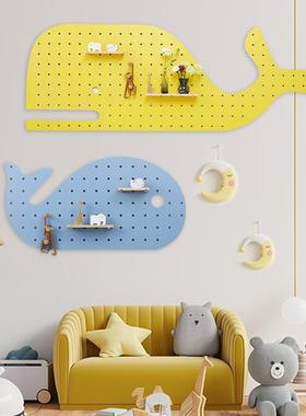 2I鲸鱼彩色洞收洞板隔板可定MLT做木墙质上纳壁挂置大物