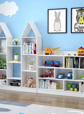 儿童书书TMJ房架置物架幼儿园地多层卧室间家用储物学生小房落子