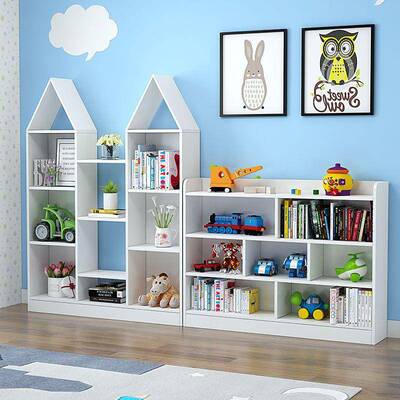 儿童书书TMJ房架置物架幼儿园地多层卧室间家用储物学生小房落子