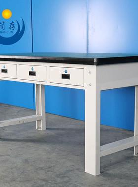 上桌海厂家现货横三抽重工作防ZX-FH19静电工作桌绿色复型台合面