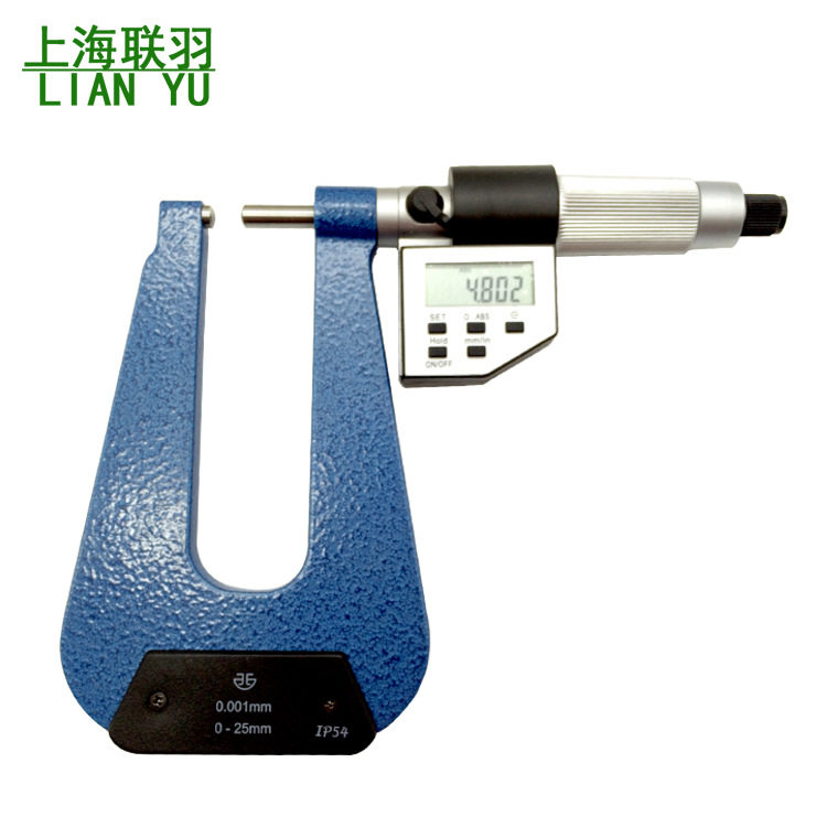 青量数显深弓架千分尺板材壁厚
