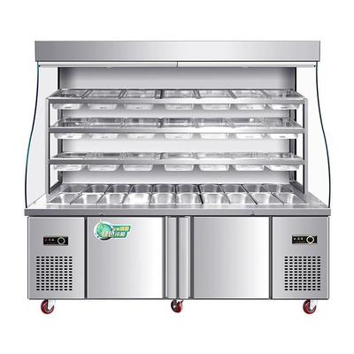 麻辣烫展示柜点菜柜商用藏冒菜串冷备保鲜冰箱55500串立式设风幕