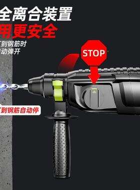 德国芝浦轻型电土电镐电钻小型家用大工功YEH率锤业级冲击钻混凝