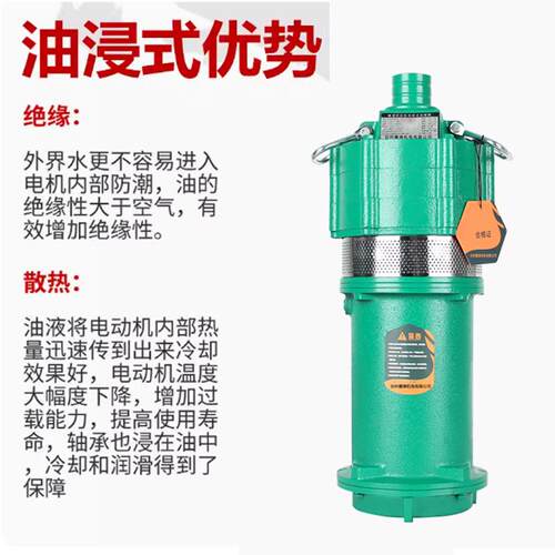 德涛0多家用级潜水380V高扬程小老鼠泵泵家用小FJB型潜水泵22v
