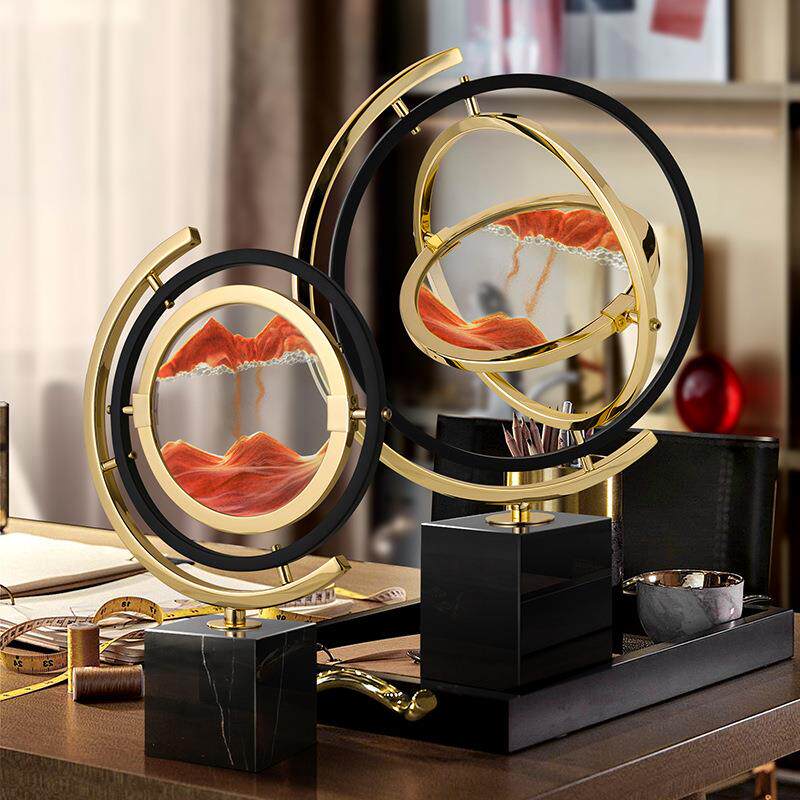 创奢意MS6004流沙摆件现代轻高档办公室装沙漏饰客厅书房家居软装