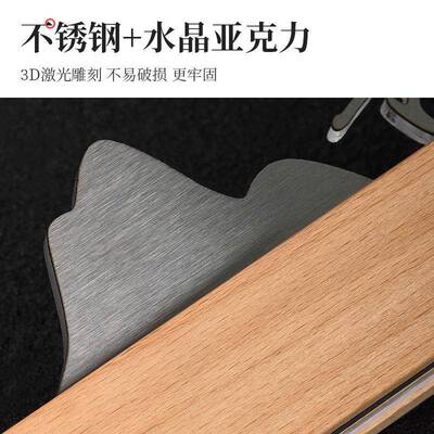 电感应示发光牌27256创意家用入户号码提牌实木底门座立体房充号