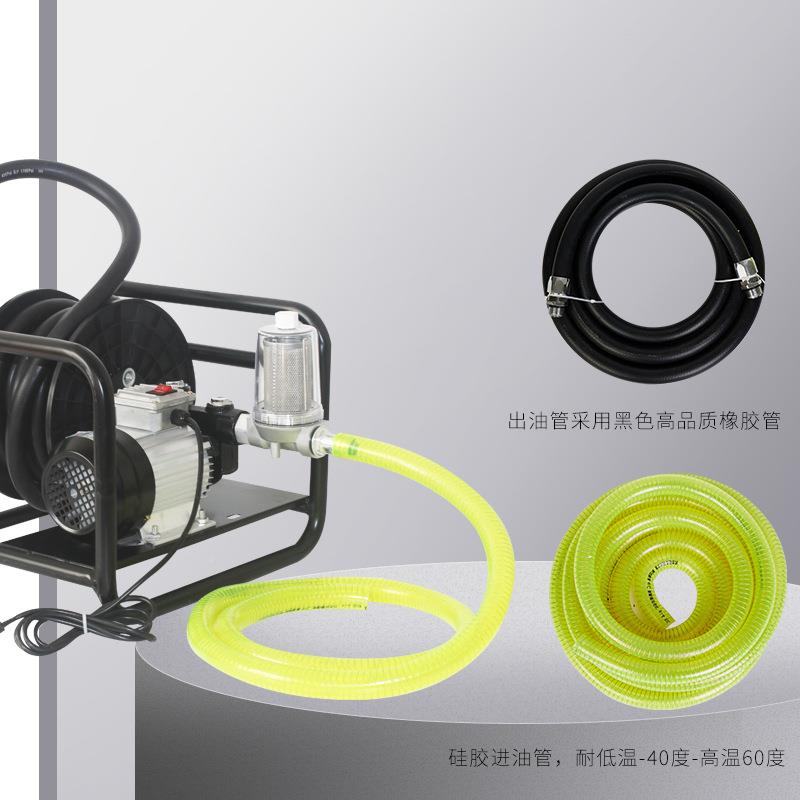 12V4V2202柴油EEL煤油白V油卷盘抽一体机柴油加油机自吸油泵加油